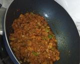 A picture of step 2 of Paneer bhurji.