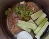 A picture of step 1 of Chicken Soup for Stomach Illness.