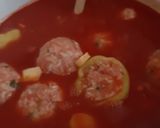 Töltött paprika és húsgombócok, zelleres paradicsomos mártásban recept fázis 3 fotója