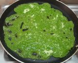 A picture of step 7 of PALAK NEER DOSA | SPINACH NEER DOSA WITH ONION TOMATO CHUTNEY.