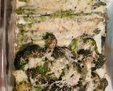 A picture of step 9 of Delicious cheesy baked broccoli & asparagus.