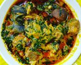 A picture of step 8 of Banga soup.