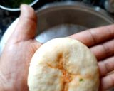 A picture of step 5 of Aloo kulcha with chhole.