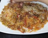 A picture of step 11 of Degi white chana pulao biryani.