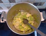 A picture of step 2 of Leek and Potato Soup.