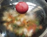 A picture of step 2 of Moong dal stuffed chilla/Crispy warp.