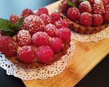 Une image de l'étape 7 de Tartelette framboise.