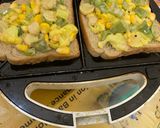 A picture of step 6 of 4 veggie sandwich.