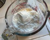 A picture of step 2 of Maja Blanca.