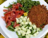 A picture of step 2 of Kwadon lettuce ( local lettuce Salad.