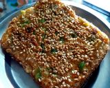 A picture of step 6 of Sesame finger bread toast.