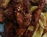 صورة لخطوة 5 من وصفة دجاج ببهارات الكريسبي 😍 وبطاطا ودجز مقرمشة ❤❤