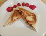 Foto del paso 6 de la receta: Piadina de pollo con calabacín y tomate cerrada