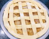 A picture of step 7 of Japanese Apple Pie (with custard).