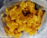 A picture of step 1 of Samak rice Halwa.