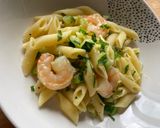 Foto del passaggio 6 della ricetta #654 Pennette con code di gamberi e zucchine 🍤🥒🌱