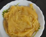A picture of step 3 of Besan Halwa.