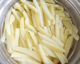 A picture of step 1 of Honey Chilli Potato.