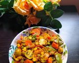 A picture of step 5 of Mixed Veg Dry Curry.