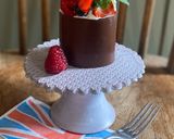 A picture of step 12 of A Pudding for HM Queen, Eton Mess in a handmade Chocolate Cup.