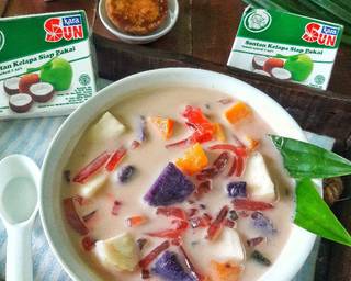 Bubur Cha Cha langkah memasak 4 foto