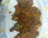 A picture of step 3 of Fish onion masala.