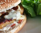 Une image de l'étape 6 de Burger de poulet pané.