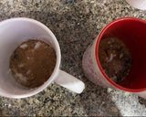 A picture of step 2 of Chocolate and Mango Mug cakes.