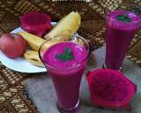 Cara Membuat Mix Fruits Smoothies Apel Buah Naga Nanas Pisang 2