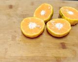 A picture of step 2 of Orange strawberry squash flan.