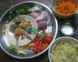 கேழ்வரகு பூரி & கேரட் உ௫ளைக்கிழங்கு மசால் (Kezhvaragu poori & ma ரெசிபி ஸ்டேப் 3 புகைப்படம்