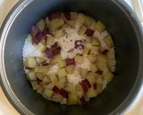 A picture of step 4 of Japanese Sweet Potato Rice.