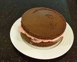 Chocolate Layer Cake with Strawberry Cream Filling, White Chocolate Ganache Frosting coated with a Chocolate Crumble recipe step 23 photo
