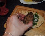 A picture of step 18 of Persian pan fried sumac kebab.