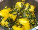 मेथी आलू की भाजी (methi aloo ki bhaji recipe in Hindi) रेसिपी चरण 3 फोटो