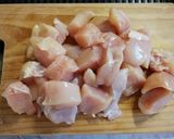 A picture of step 2 of Sweet and Sour Chicken with Sesame.