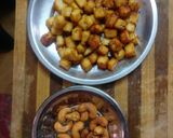 A picture of step 1 of Fried Paneer Butter Masala.