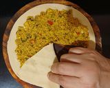 A picture of step 4 of Paneer Bhurji Paratha.
