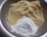 A picture of step 3 of Semolina Gulkand laddu.