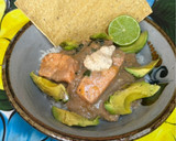 Foto del paso 10 de la receta: *Salmón con Salsa de Champiñón y Arroz Blanco*