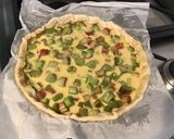 Une image de l'étape 8 de Tarte à la rhubarbe crème vanille et épeautre.