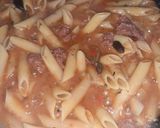 Pas rețetă Penne picante cu carne porc 2 fotografie