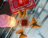 A picture of step 4 of Diping tikka samosa.