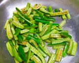 A picture of step 1 of Tindora Subzi with Peanut Masala.