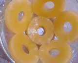 A picture of step 4 of Pineapple Dome Cake.