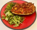 Une image de l'étape 4 de Aubergine farcie.