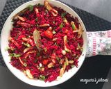 A picture of step 10 of Beetroot Rice.