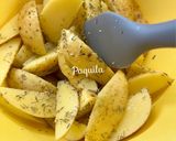 Foto del paso 4 de la receta Patatas Gajo al Horno con Salsa Brava y Alioli de Ajo Asado
