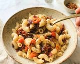 Foto langkah ke 5 dari resep Makaroni Aglio Olio Smoked Beef (Praktis 15 Menit).