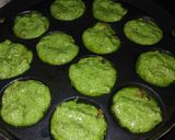 A picture of step 4 of Spinach appam.